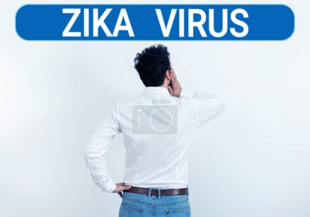 Photo for Text showing inspiration Zika Virus, Business showcase caused by a virus transmitted primarily by Aedes mosquitoes - Royalty Free Image