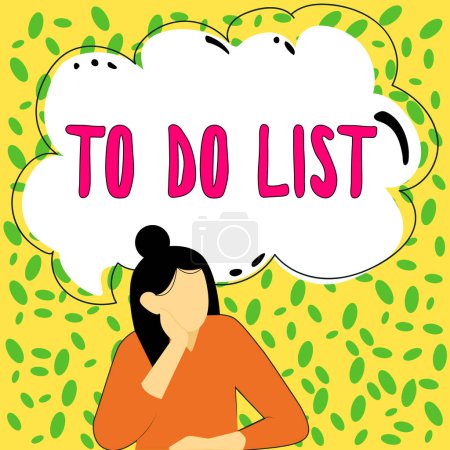 Foto de Writing displaying text To Do List, Concept meaning A structure that usually made in paper containing task of yours - Imagen libre de derechos