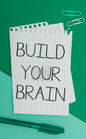 Foto de Inspiración mostrando signo Construye tu cerebro, Visión general del negocio actividades mentales para mantener o mejorar las habilidades cognitivas - Imagen libre de derechos
