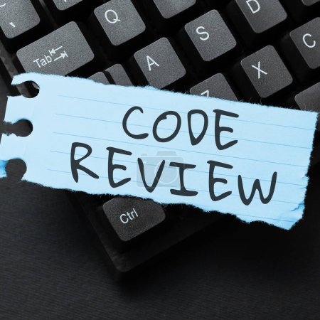 Photo for Sign displaying Code Review, Business idea going over a subject in study or recitation to fix it - Royalty Free Image
