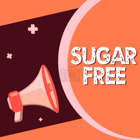 Photo for Hand writing sign Sugar Free, Internet Concept containing an artificial sweetening substance instead of sugar - Royalty Free Image