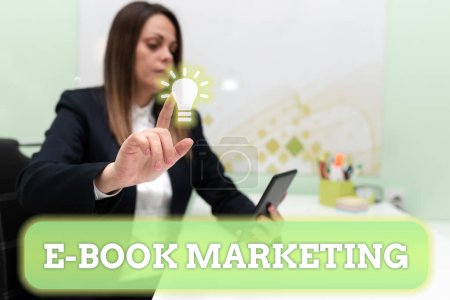 Inspiration showing sign E Book Marketing, Business approach digital file that can be used on any compatible computer