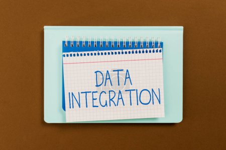 Photo for Inspiration showing sign Data Integration, Concept meaning involves combining data residing in different sources - Royalty Free Image
