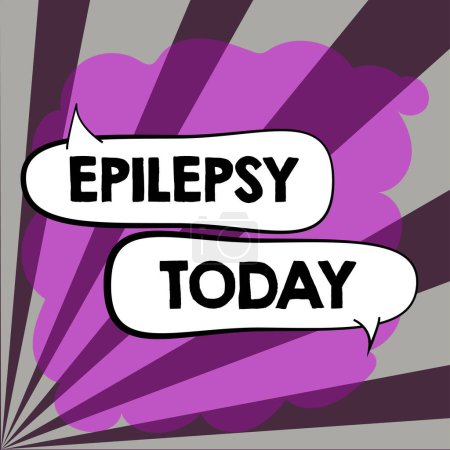 Photo for Text sign showing Epilepsy, Business showcase Fourth most common neurological disorder Unpredictable seizures - Royalty Free Image