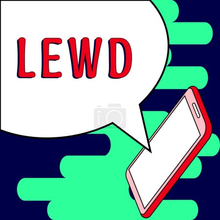 Foto de Inspiración mostrando signo Lewd, Concepto de Internet sucio, burdo y ofensivo de una manera sexual - Imagen libre de derechos