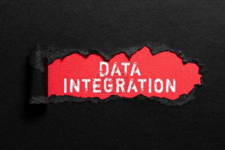 Photo for Sign displaying Data Integration, Business concept involves combining data residing in different sources - Royalty Free Image