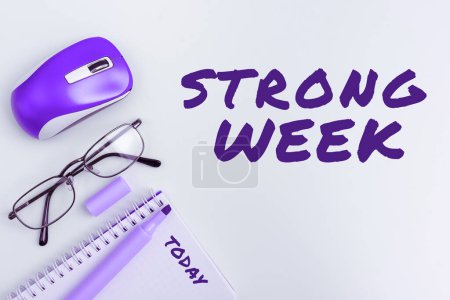 Photo for Conceptual display Strong Weak, Conceptual photo having features of both strong and weak conjugations - Royalty Free Image