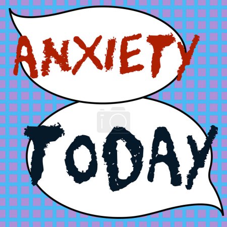 Foto de Sign displaying Anxiety, Business overview Excessive uneasiness and apprehension Panic attack syndrome - Imagen libre de derechos