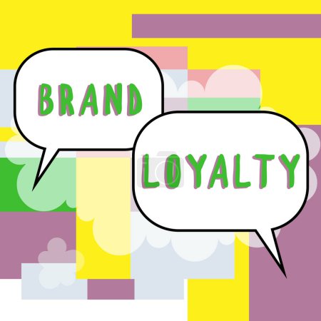 Téléchargez les photos : Conceptual display Brand Loyalty, Business concept Repeat Purchase Ambassador Patronage Favorite Trusted - en image libre de droit