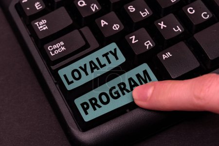 Photo for Conceptual caption Loyalty Program, Business concept marketing effort that provide incentives to repeat customers - Royalty Free Image