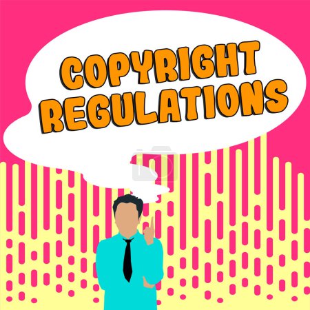 Téléchargez les photos : Légende conceptuelle Règlement sur le droit d'auteur, Internet Ensemble de lois régissant les oeuvres originales - en image libre de droit