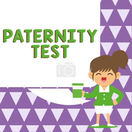 Foto de Text showing inspiration Paternity Test, Business showcase a test of DNA to determine whether a given man is the biological father - Imagen libre de derechos