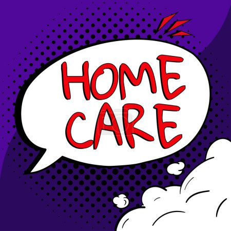 Foto de Inspiration showing sign Home Care, Business approach Place where people can get the best service of comfort rendered - Imagen libre de derechos