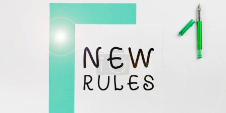 Foto de Conceptual display New Rules, Internet Concept A state of changing an iplemented policy for better upgrade - Imagen libre de derechos