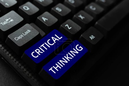 Photo for Text showing inspiration Critical Thinking, Concept meaning sequence of stages of a project requiring the longest time - Royalty Free Image