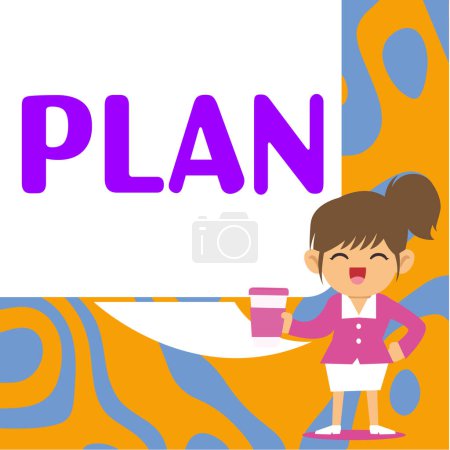 Photo for Text showing inspiration Plan, Business idea Start of a detailed proposal of doing or achieving something - Royalty Free Image