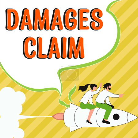 Téléchargez les photos : Conceptual display Damages Claim, Internet Concept Demand Compensation Litigate Insurance File Suit - en image libre de droit