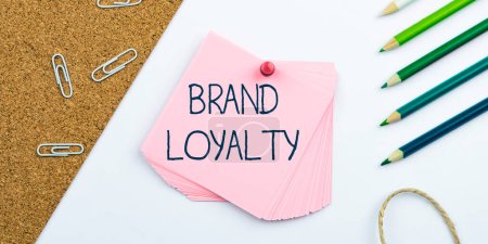 Photo for Conceptual display Brand Loyalty, Business approach Repeat Purchase Ambassador Patronage Favorite Trusted - Royalty Free Image