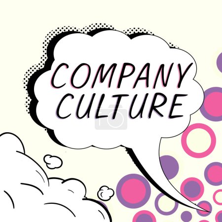Foto de Text sign showing Company Culture, Business overview The environment and elements in which employees work - Imagen libre de derechos