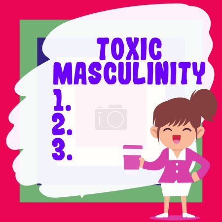 Photo for Sign displaying Toxic Masculinity, Business overview describes narrow repressive type of ideas about the male gender role - Royalty Free Image