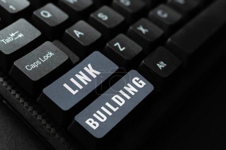 Handwriting text Link Building, Word Written on SEO Term Exchange Links Acquire Hyperlinks Indexed