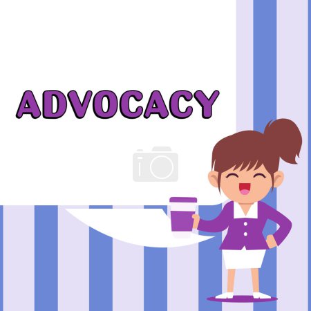 Photo for Inspiration showing sign Advocacy, Business showcase Profession of legal advocate Lawyer work Public recommendation - Royalty Free Image
