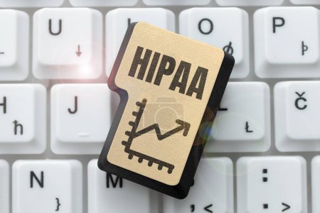 Inspiración mostrando signo Hipaa, Enfoque empresarial Acrónimo significa Responsabilidad de la Portabilidad del Seguro de Salud