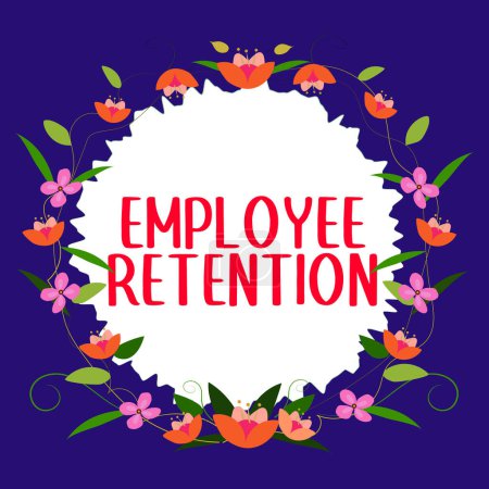 Foto de Text caption presenting Employee Retention, Business concept internal recruitment method employed by organizations - Imagen libre de derechos