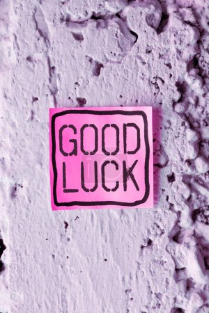 Photo for Conceptual display Good Luck, Business approach A positive fortune or a happy outcome that a person can have - Royalty Free Image