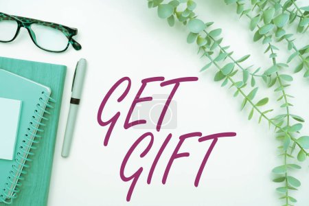Foto de Inspiración mostrando signo Get Gift, Visión general del negocio algo que usted da sin recibir nada a cambio - Imagen libre de derechos