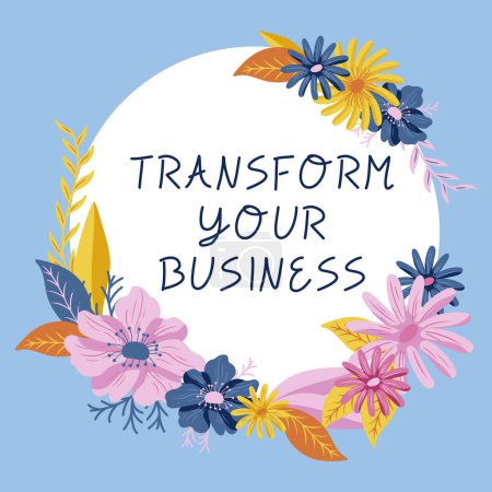 Foto de Texto conceptual Transform Your Business, Word for Modify energy on innovation and sustainable growth - Imagen libre de derechos