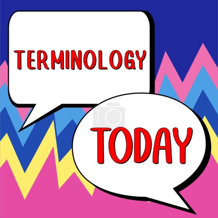 Foto de Handwriting text Terminology, Business approach Terms used with particular technical application in studies - Imagen libre de derechos