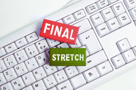 Téléchargez les photos : Légende du texte présentant Final Stretch, Business showcase Last Leg Final Round Ultimate Stage Finale Year ender - en image libre de droit