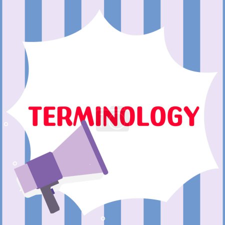 Foto de Terminología del texto a mano, Visión general de la empresa Términos utilizados con particular aplicación técnica en los estudios - Imagen libre de derechos