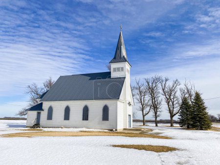 Photo for An old historic country chuch with a solid structure - Royalty Free Image