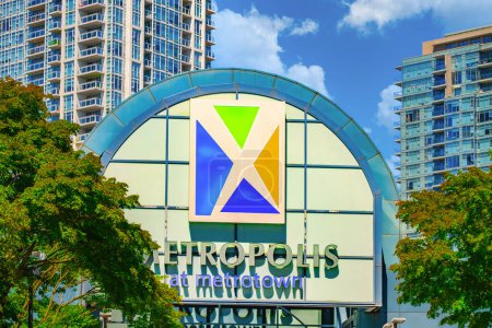 Photo for Metrotown Burnaby Vancouver BC Canada. View of Metropolis Shopping Mall during a vibrant summer day. Street photo, nobody, tourism-July 20,2023 - Royalty Free Image