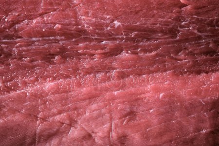 Téléchargez les photos : Tournage de morceaux de thon rouge frais non cuits - en image libre de droit