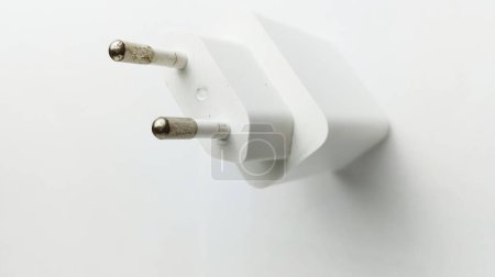 Photo for Universal plugs adapters on white background - Royalty Free Image