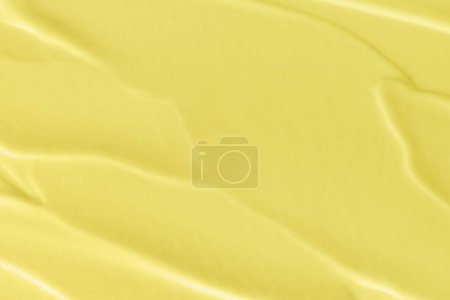 Photo for Beauty cream texture. Yellow lotion, moisturizer, skin care cosmetic product smear background - Royalty Free Image