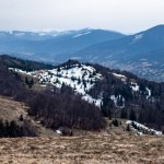 beautiful winter mountains in the carpathians