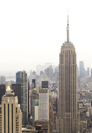 Téléchargez les photos : Skyline de Manhattan à partir de Top of the Rock. New York, États-Unis - en image libre de droit