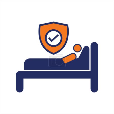 Illustration for Healthcare insurance plan icon design - Royalty Free Image
