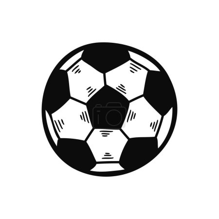 Ilustración de Aislar balones de fútbol juguete ilustración - Imagen libre de derechos