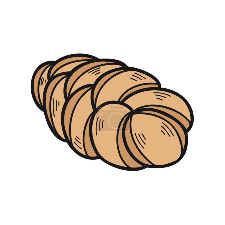 Téléchargez les illustrations : Isoler le vecteur du pain Xoah boulangerie - en licence libre de droit