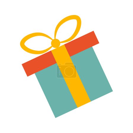 Illustration for Colored Gift Boxe with Ribbon. Vector - Royalty Free Image