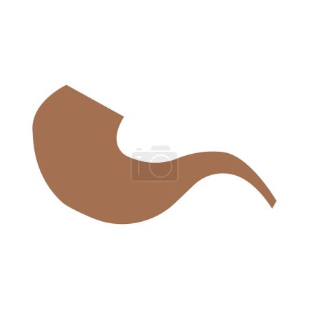 Illustration for Smoking pipe icon. Flat illustration of smoking pipe vector icon for web design - Royalty Free Image