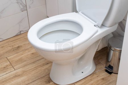 Photo for White toilet bowl, toilet, lavatory, - Royalty Free Image