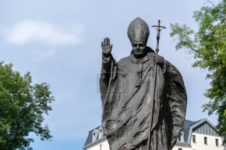 monument to Pope John Paul II Piekary Slaskie Poland