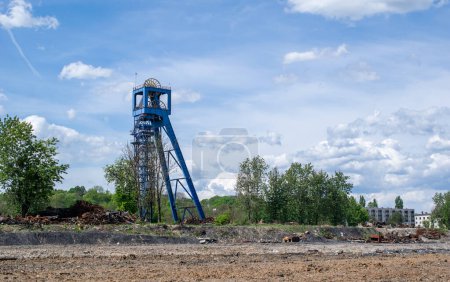 shaft tower of a hard coal mine in Piekary Silesia