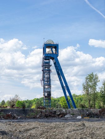 shaft tower of a hard coal mine in Piekary Silesia